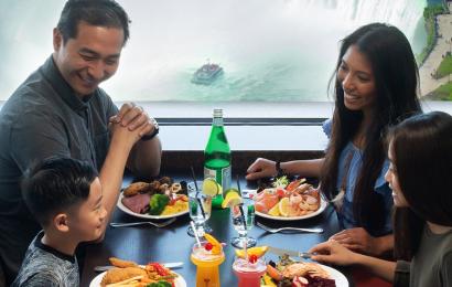 Family Dining at the Skylon Tower Summit Suite Buffet